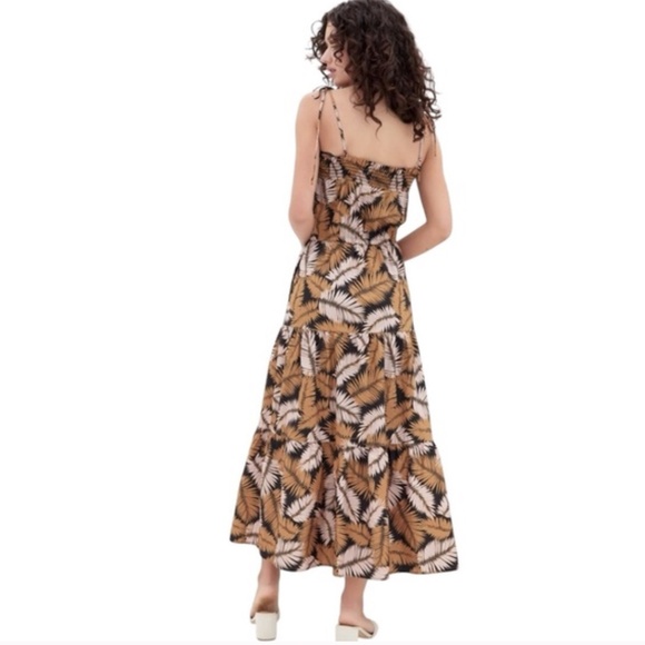 Lost+Wander Nightfall Palm Maxi Dress Size Medium - Picture 3 of 10